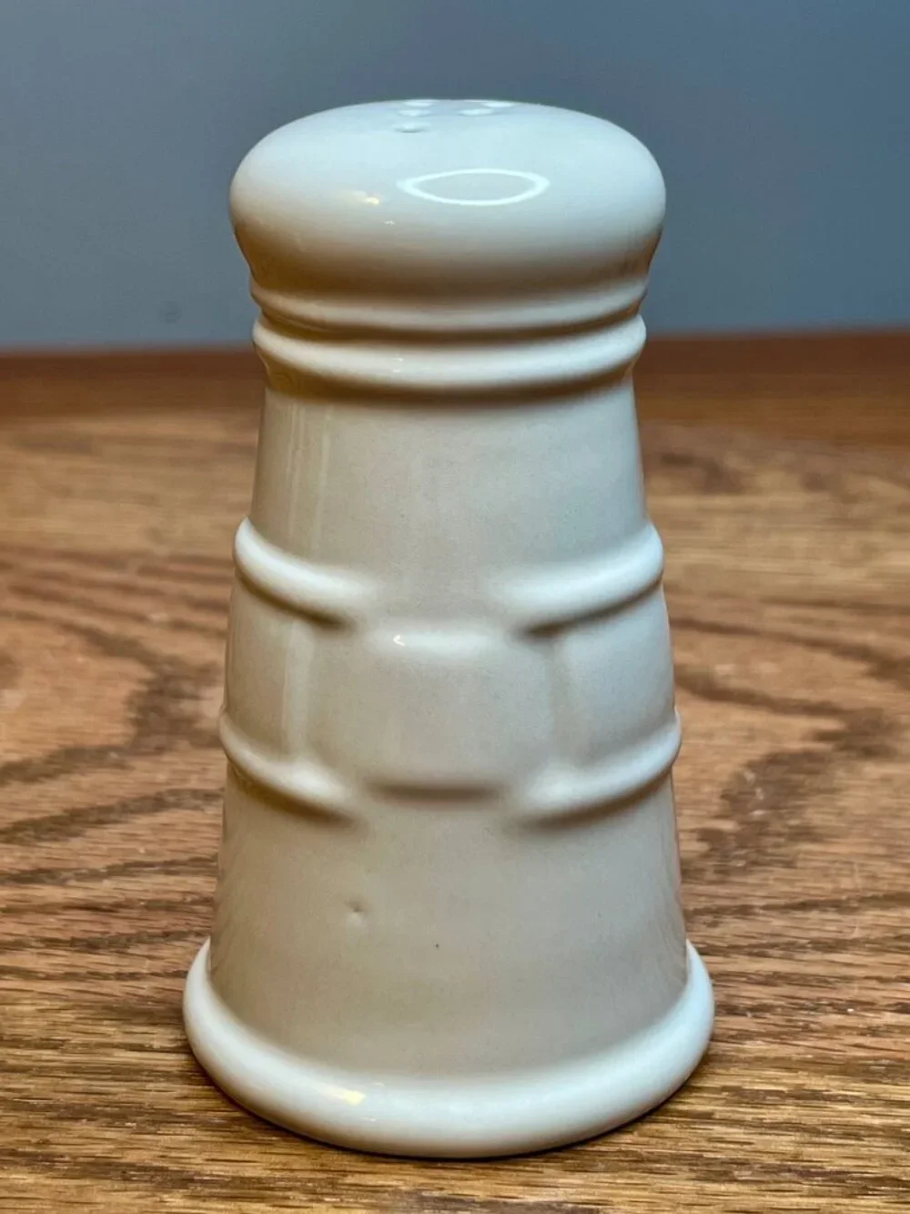 Vintage Longaberger Ivory Woven Traditions Tall Salt and Pepper Shakers